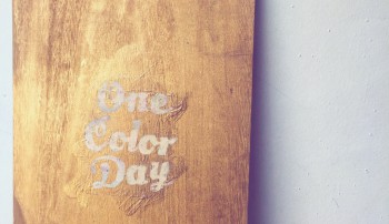 ONE COLOR DAY 2nd